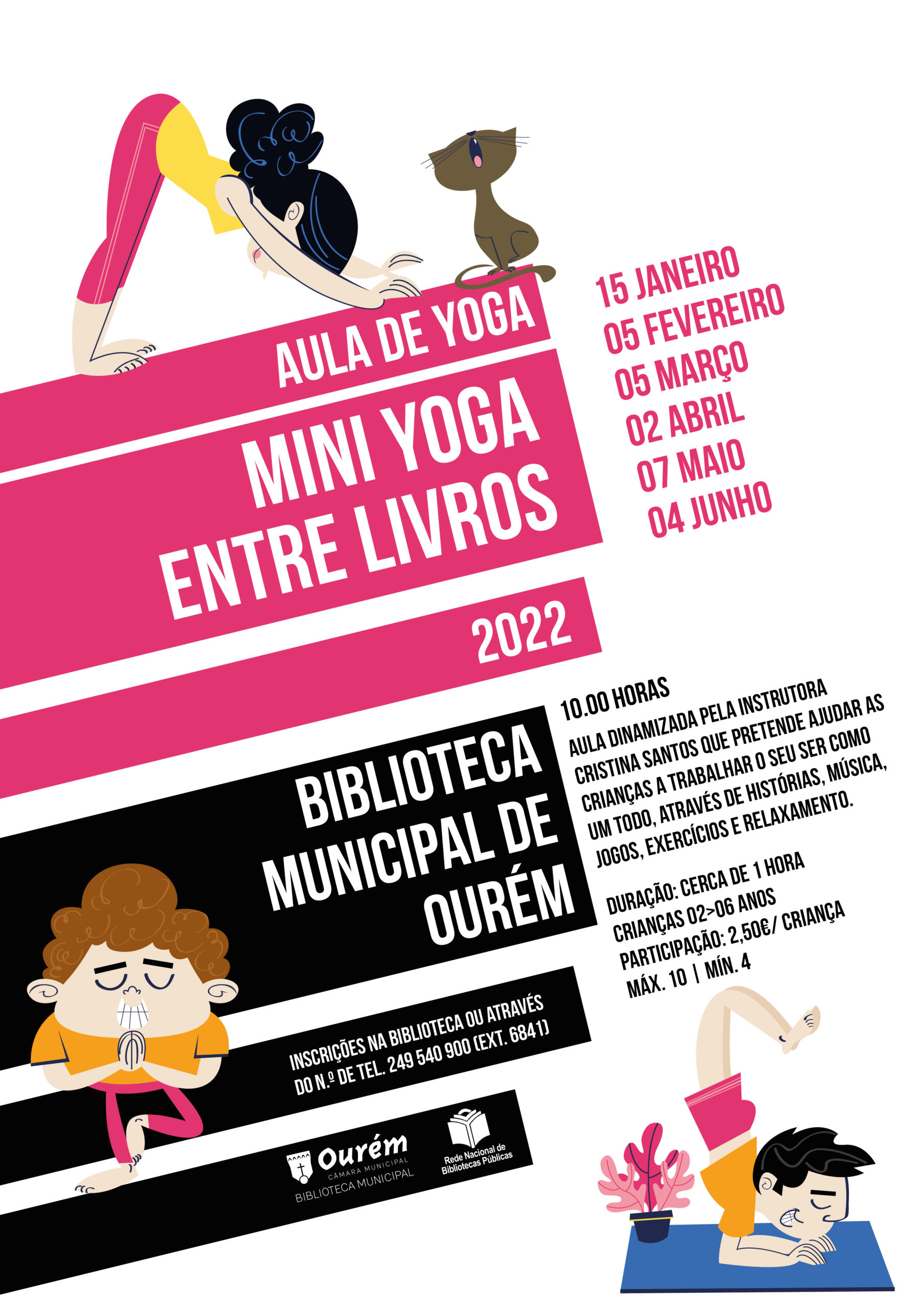 Mini Yoga Entre Livros – Janeiro 2022 - Município de Ourém